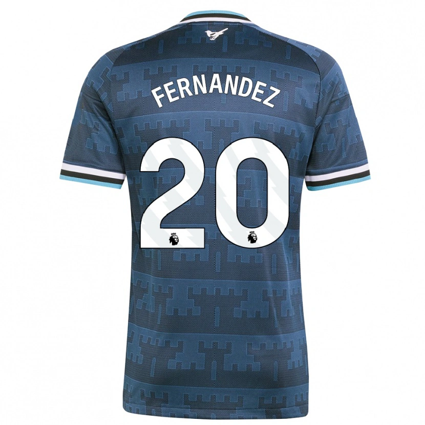 Danxen Mænd Matias Fernandez-Pardo #20 Gul Sort Blå Udebane Spillertrøjer 2026/27 Trøje T-Shirt