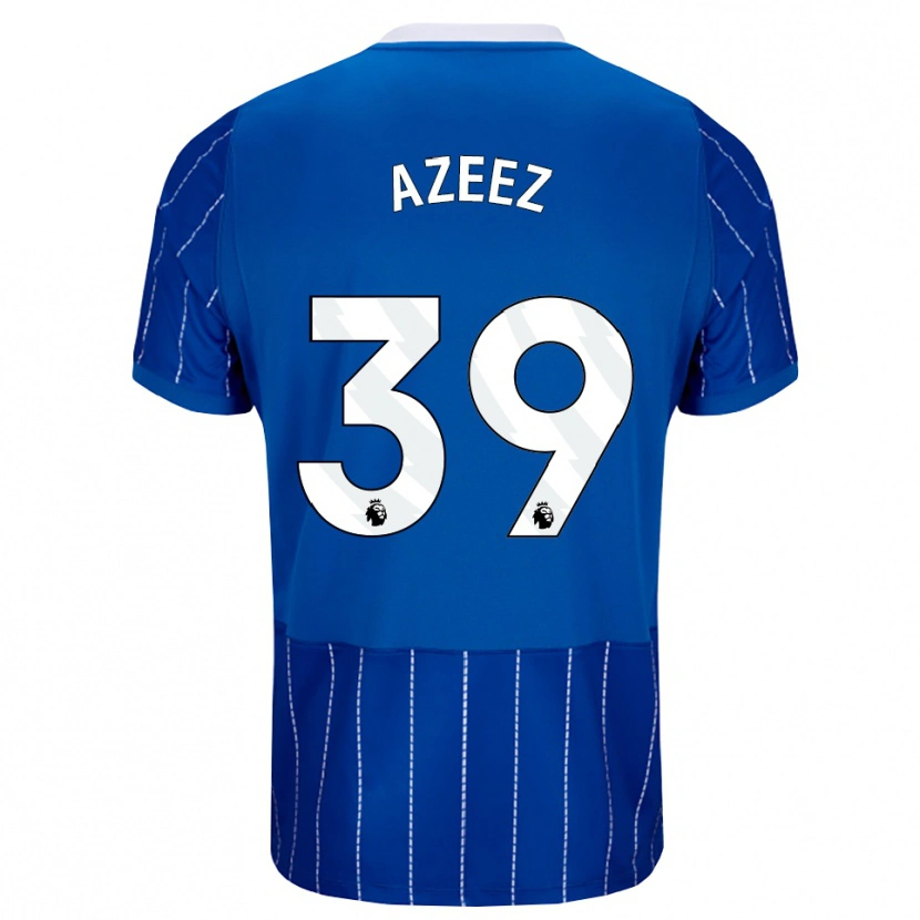 Danxen Mænd Femi Azeez #39 Mellemblå Hvid Hjemmebane Spillertrøjer 2026/27 Trøje T-Shirt