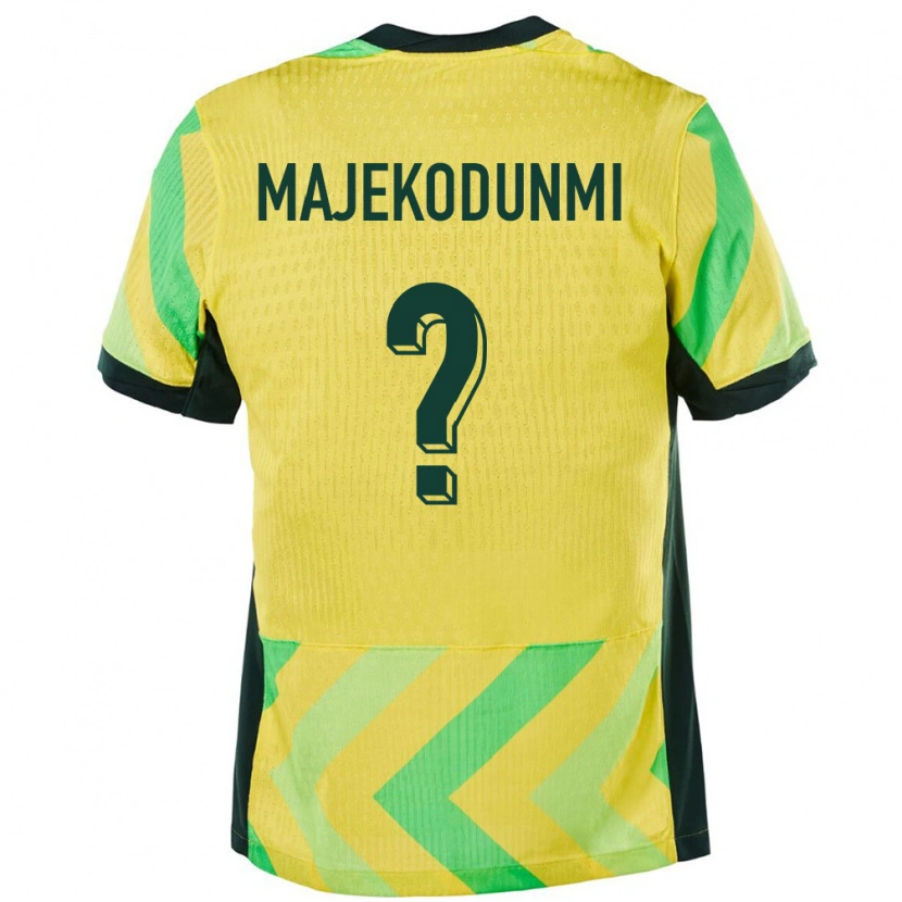 Danxen Børn Australien Kaelan Majekodunmi #0 Gylden Hjemmebane Spillertrøjer 24-26 Trøje T-Shirt