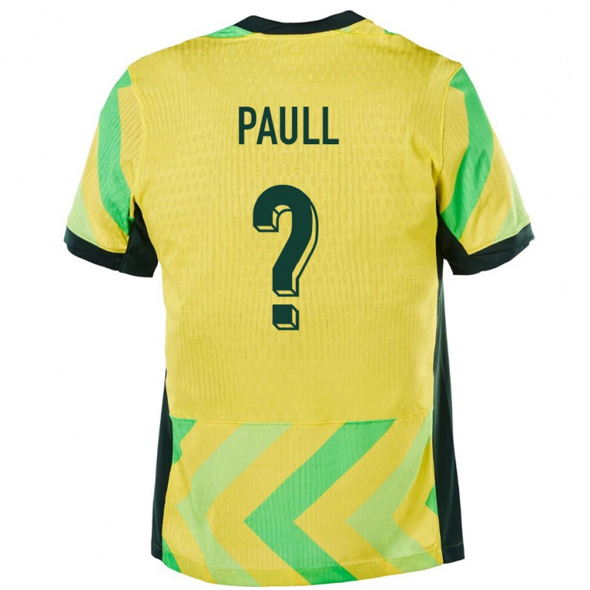 Danxen Børn Australien Nathan Paull #0 Gylden Hjemmebane Spillertrøjer 24-26 Trøje T-Shirt