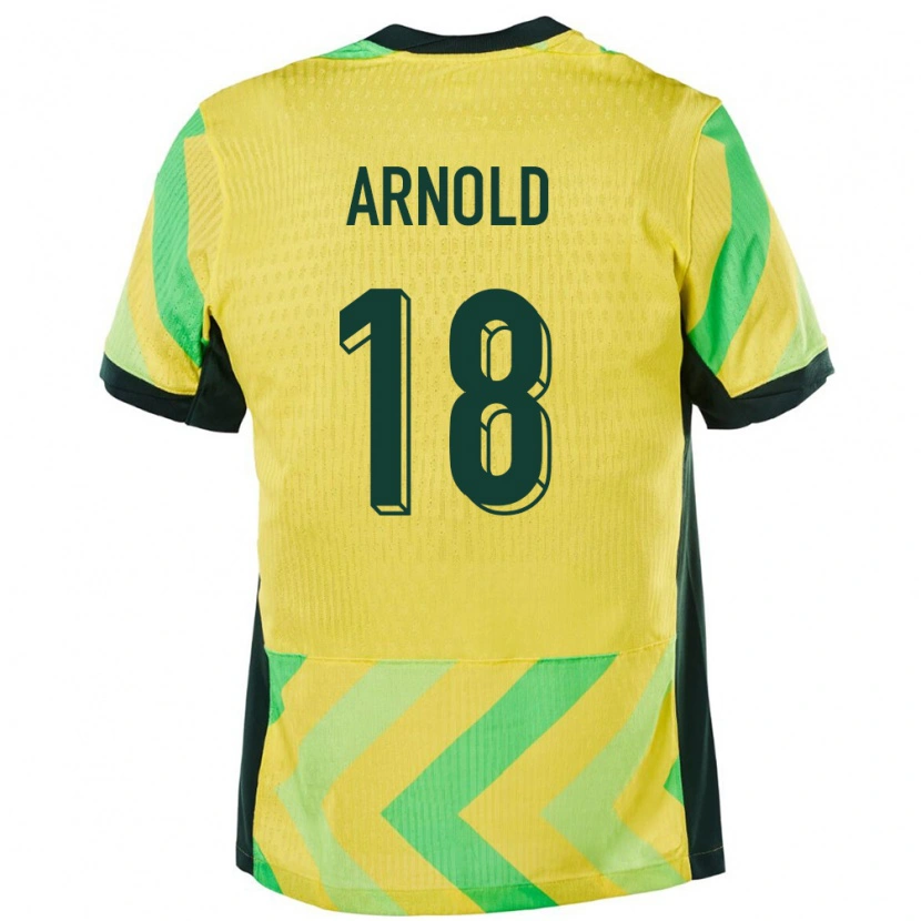 Danxen Børn Australien Mackenzie Arnold #18 Gylden Hjemmebane Spillertrøjer 24-26 Trøje T-Shirt