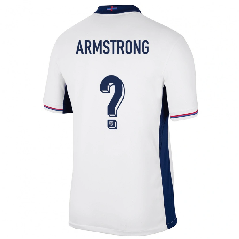 Danxen Børn England Harrison Armstrong #0 Hvid Hjemmebane Spillertrøjer 24-26 Trøje T-Shirt