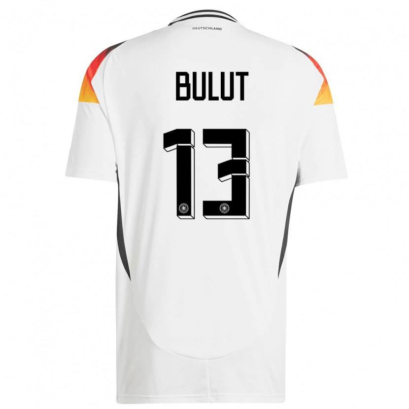 Danxen Børn Tyskland Taylan Bulut #13 Hvid Hjemmebane Spillertrøjer 24-26 Trøje T-Shirt