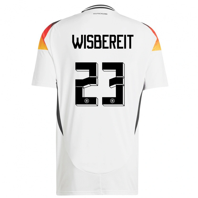 Danxen Børn Tyskland Tom Wisbereit #23 Hvid Hjemmebane Spillertrøjer 24-26 Trøje T-Shirt