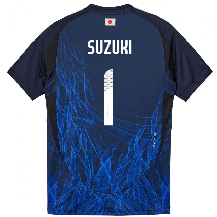Danxen Børn Japan Zion Suzuki #1 Mørkeblå Hjemmebane Spillertrøjer 24-26 Trøje T-Shirt
