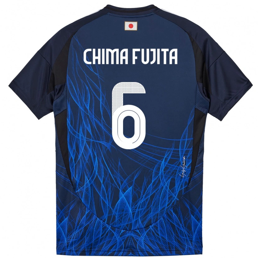 Danxen Børn Japan Joel Chima Fujita #6 Mørkeblå Hjemmebane Spillertrøjer 24-26 Trøje T-Shirt