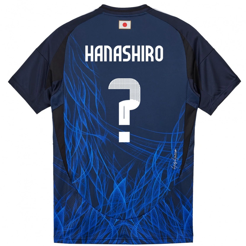 Danxen Børn Japan Rinto Hanashiro #0 Mørkeblå Hjemmebane Spillertrøjer 24-26 Trøje T-Shirt