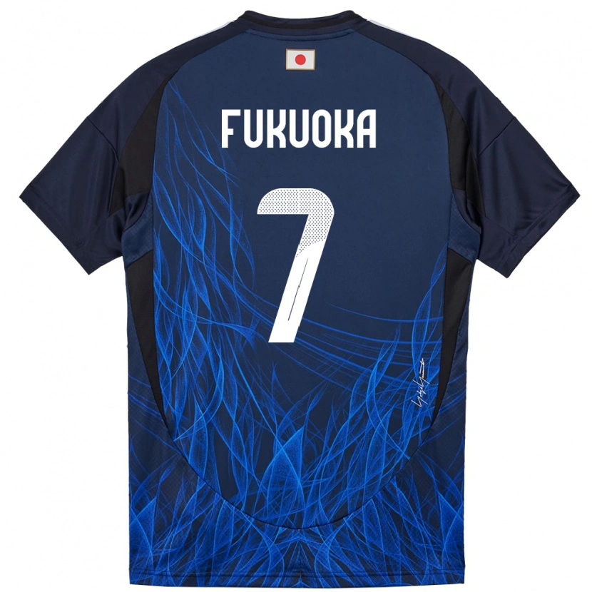Danxen Børn Japan Yuwa Fukuoka #7 Mørkeblå Hjemmebane Spillertrøjer 24-26 Trøje T-Shirt