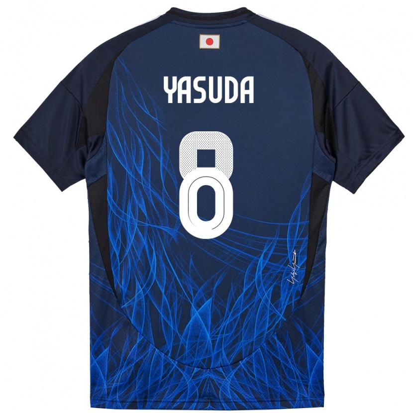 Danxen Børn Japan Kenshin Yasuda #8 Mørkeblå Hjemmebane Spillertrøjer 24-26 Trøje T-Shirt