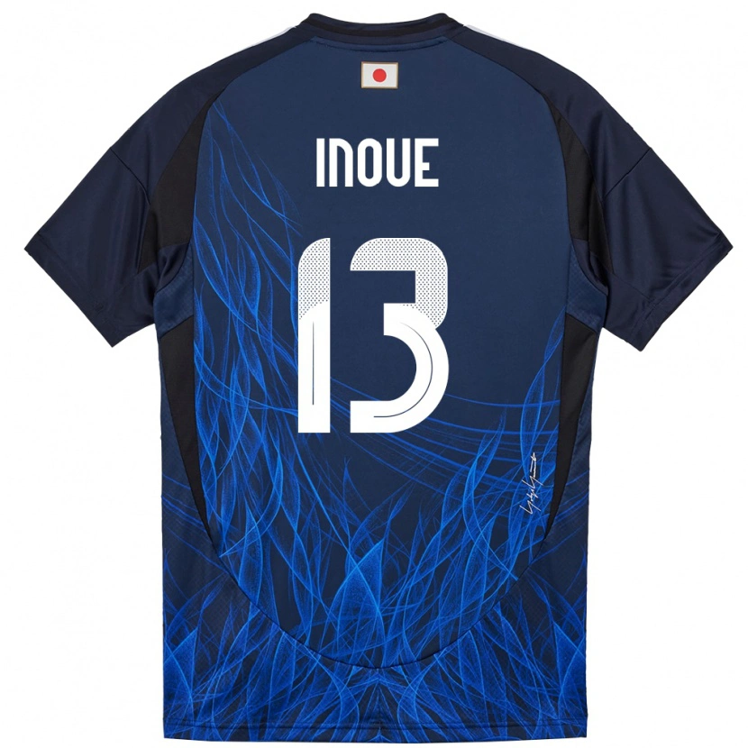 Danxen Børn Japan Aren Inoue #13 Mørkeblå Hjemmebane Spillertrøjer 24-26 Trøje T-Shirt