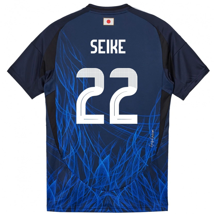 Danxen Børn Japan Kiko Seike #22 Mørkeblå Hjemmebane Spillertrøjer 24-26 Trøje T-Shirt