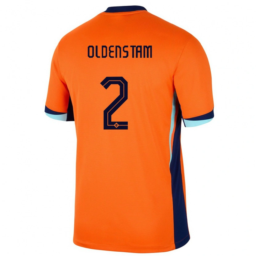 Danxen Børn Holland Lyfe Oldenstam #2 Orange Hjemmebane Spillertrøjer 24-26 Trøje T-Shirt