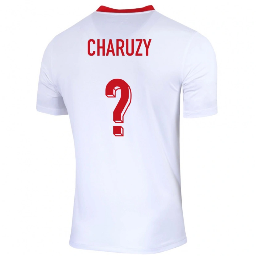 Danxen Børn Polen Hubert Charuzy #0 Hvid Hjemmebane Spillertrøjer 24-26 Trøje T-Shirt