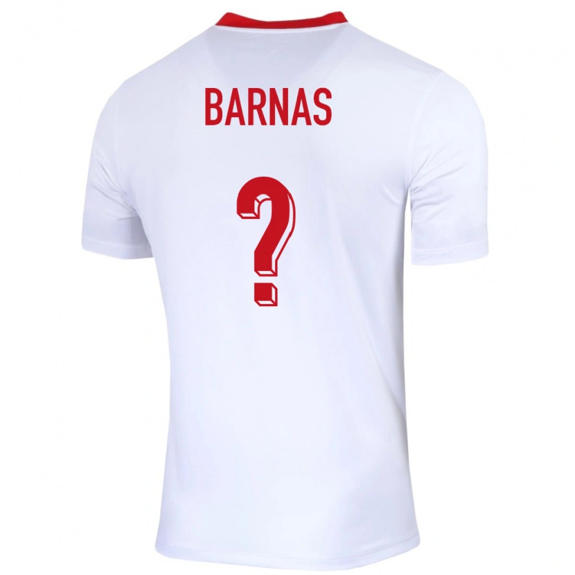 Danxen Børn Polen Fabian Barnas #0 Hvid Hjemmebane Spillertrøjer 24-26 Trøje T-Shirt