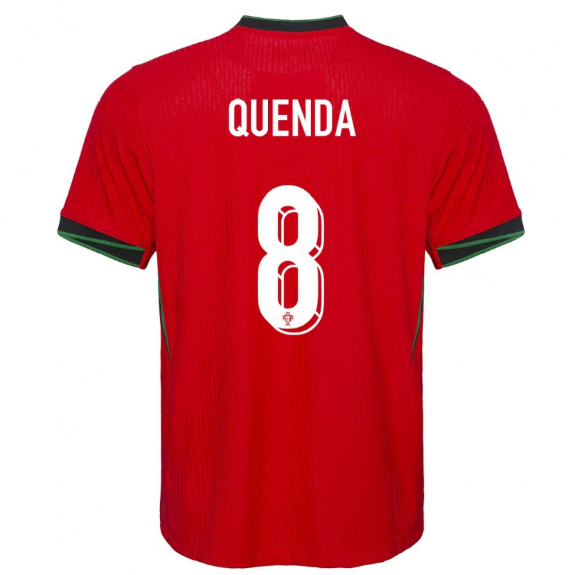 Danxen Børn Portugal Geovany Quenda #8 Rød Hjemmebane Spillertrøjer 24-26 Trøje T-Shirt