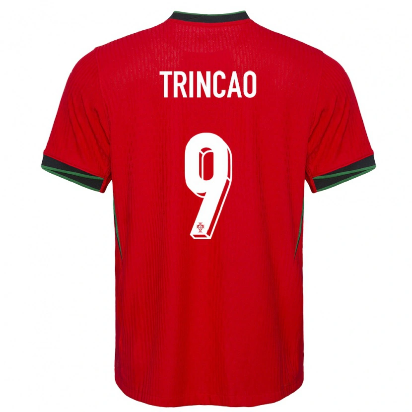 Danxen Børn Portugal Trincão #9 Rød Hjemmebane Spillertrøjer 24-26 Trøje T-Shirt
