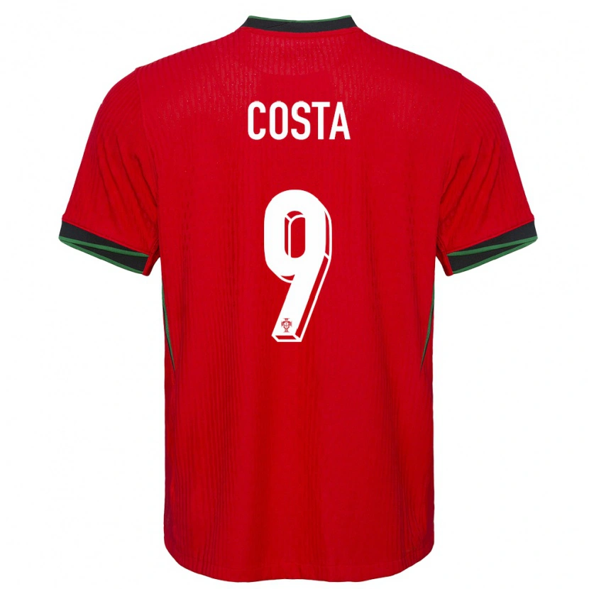 Danxen Børn Portugal Manuel Costa #9 Rød Hjemmebane Spillertrøjer 24-26 Trøje T-Shirt