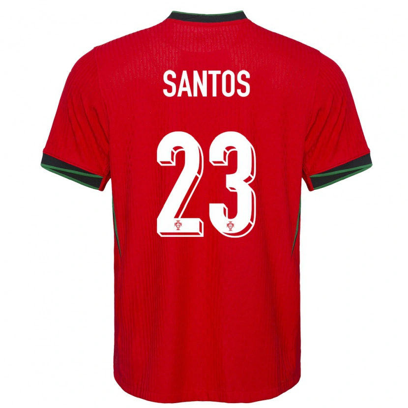 Danxen Børn Portugal Leandro Santos #23 Rød Hjemmebane Spillertrøjer 24-26 Trøje T-Shirt