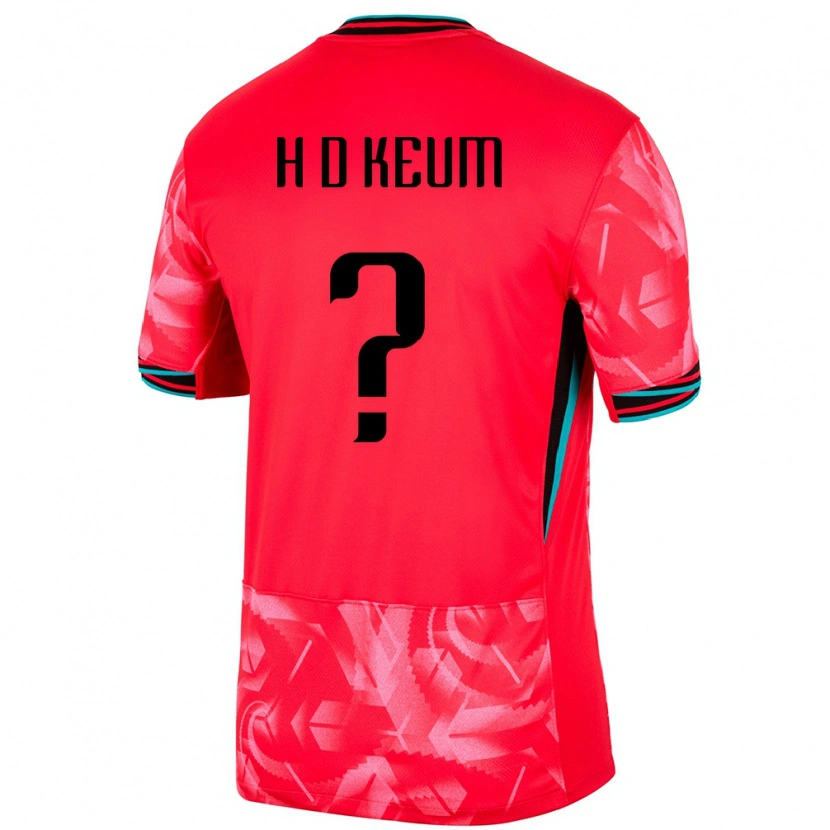 Danxen Børn Sydkorea Dong-Ha Keum #0 Rød Hjemmebane Spillertrøjer 24-26 Trøje T-Shirt