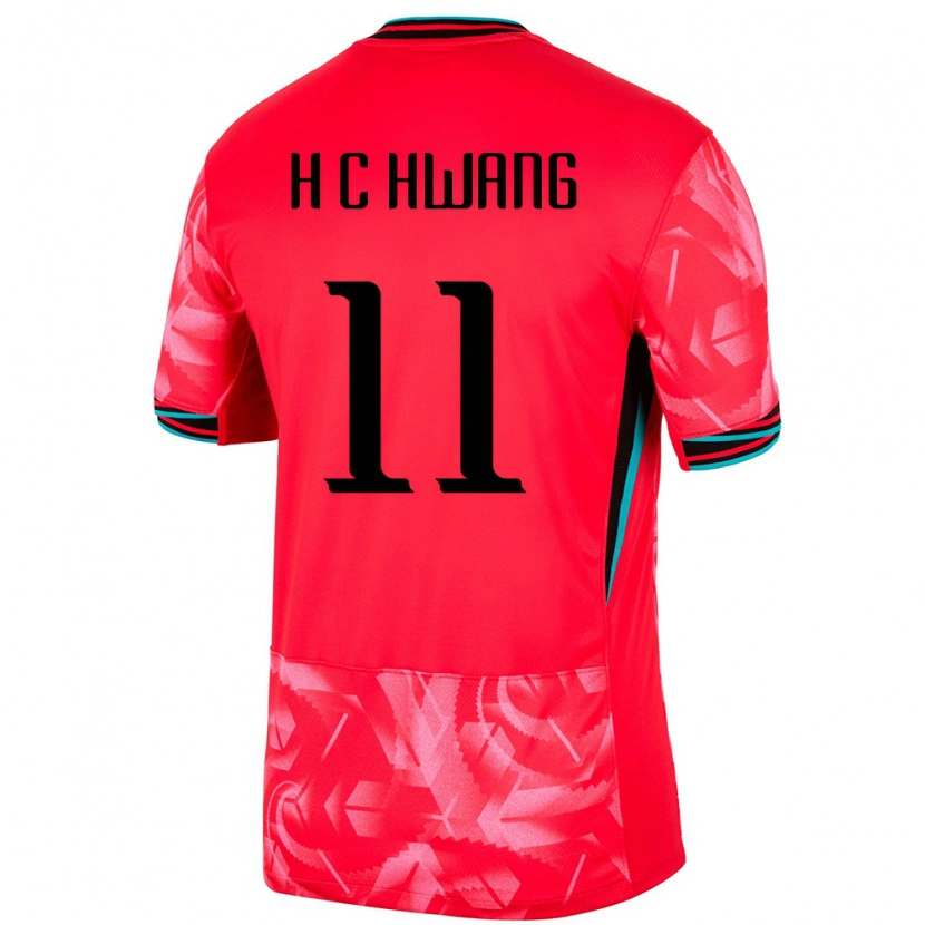 Danxen Børn Sydkorea Hee-Chan Hwang #11 Rød Hjemmebane Spillertrøjer 24-26 Trøje T-Shirt
