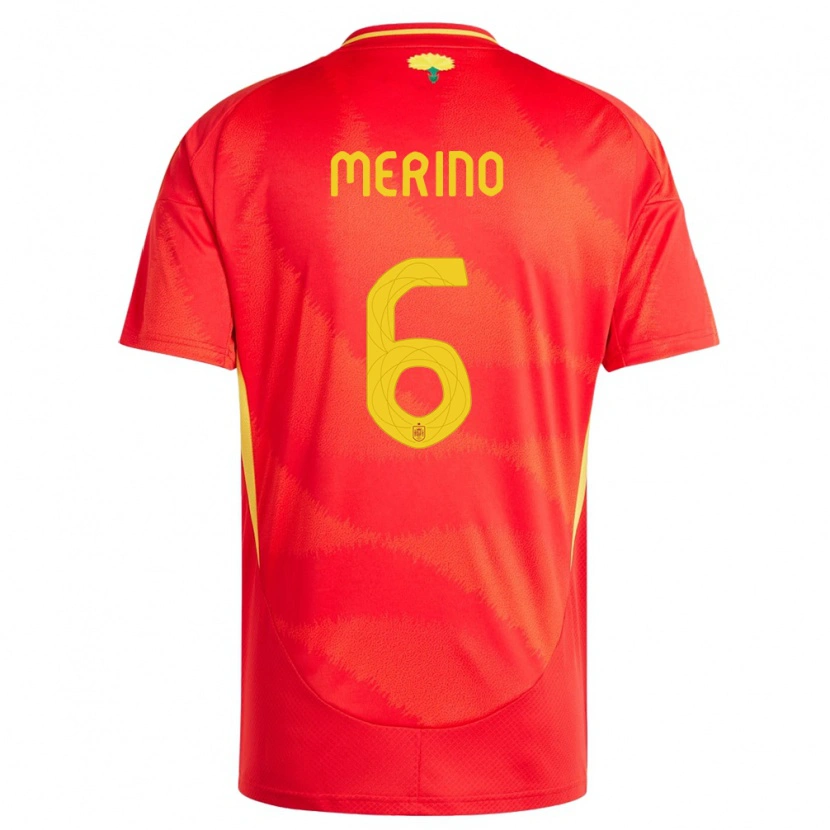 Danxen Børn Spanien Mikel Merino #6 Rød Hjemmebane Spillertrøjer 24-26 Trøje T-Shirt