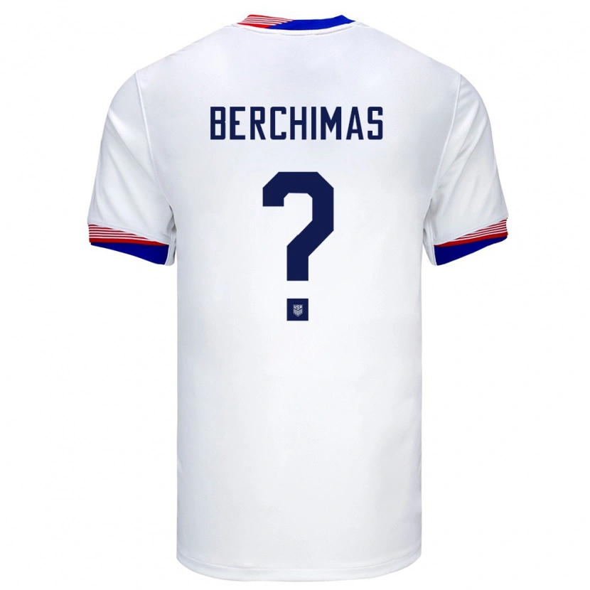 Danxen Børn Usa Nimfasha Berchimas #0 Hvid Hjemmebane Spillertrøjer 24-26 Trøje T-Shirt