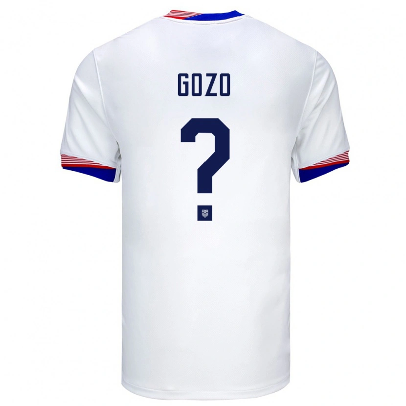 Danxen Børn Usa Zavier Gozo #0 Hvid Hjemmebane Spillertrøjer 24-26 Trøje T-Shirt
