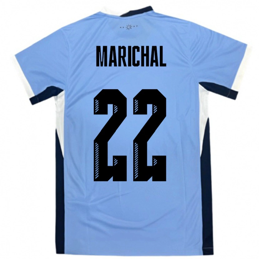 Danxen Børn Uruguay Nicolás Marichal #22 Hvid Sort Hjemmebane Spillertrøjer 24-26 Trøje T-Shirt