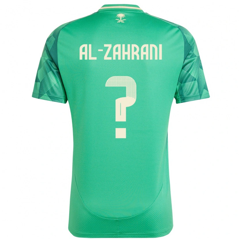 Danxen Børn Saudi-Arabien Anas Al-Zahrani #0 Grøn Hjemmebane Spillertrøjer 24-26 Trøje T-Shirt