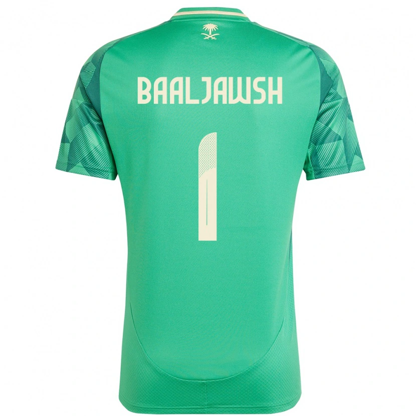 Danxen Børn Saudi-Arabien Turki Baaljawsh #1 Grøn Hjemmebane Spillertrøjer 24-26 Trøje T-Shirt