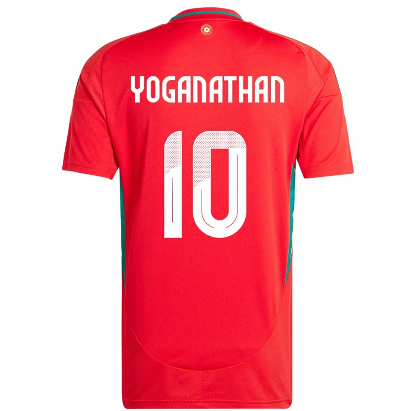 Danxen Børn Wales Vimal Yoganathan #10 Rød Hjemmebane Spillertrøjer 24-26 Trøje T-Shirt