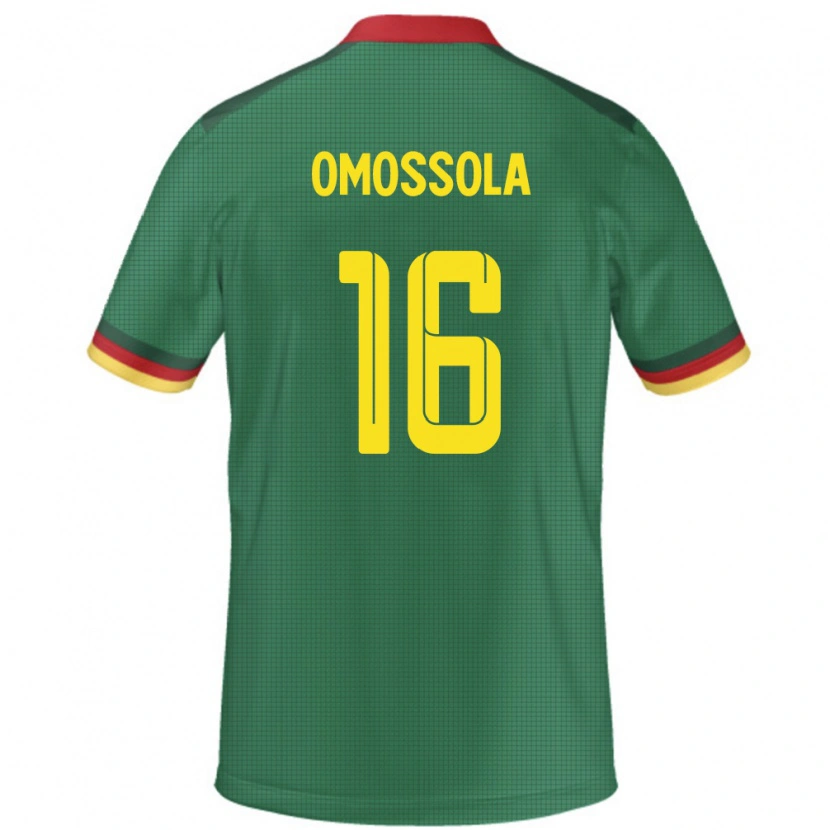 Danxen Børn Cameroun Simon Omossola #16 Grøn Hjemmebane Spillertrøjer 24-26 Trøje T-Shirt