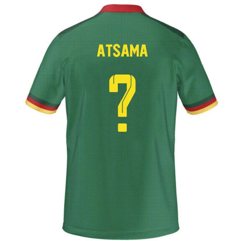 Danxen Børn Cameroun Franck Atsama #0 Grøn Hjemmebane Spillertrøjer 24-26 Trøje T-Shirt