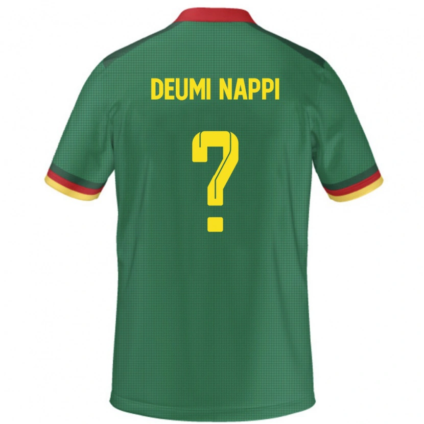 Danxen Børn Cameroun Dimitrie Deumi-Nappi #0 Grøn Hjemmebane Spillertrøjer 24-26 Trøje T-Shirt