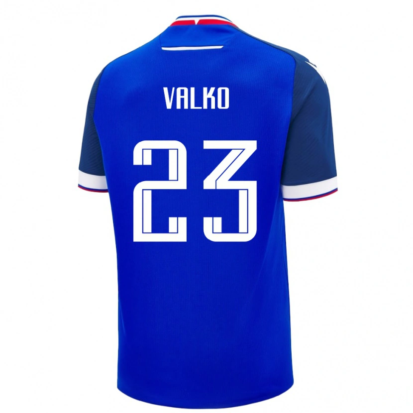 Danxen Børn Slovakiet Bruno Valko #23 Blå Hjemmebane Spillertrøjer 24-26 Trøje T-Shirt