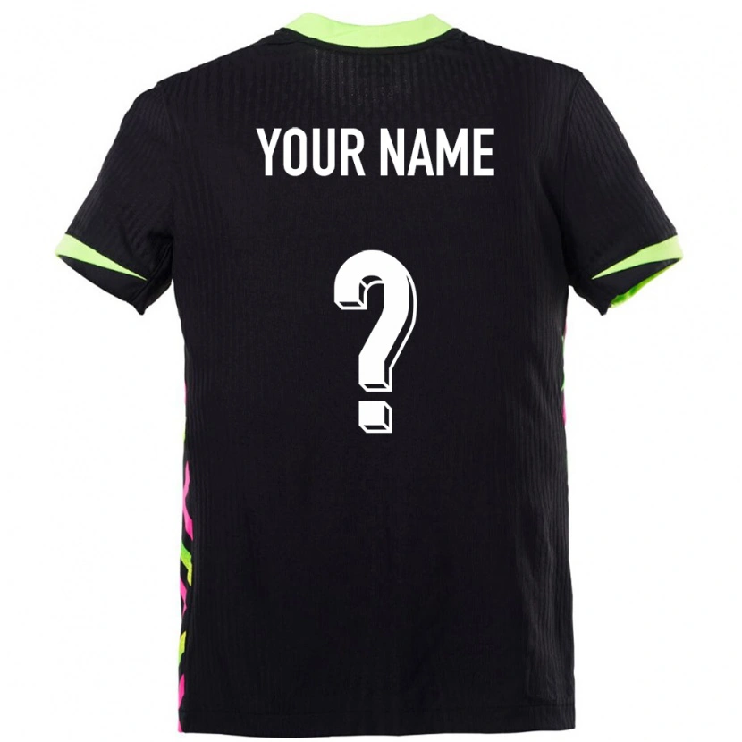 Danxen Børn Australien Dit Navn #0 Mørkeblå Udebane Spillertrøjer 24-26 Trøje T-Shirt