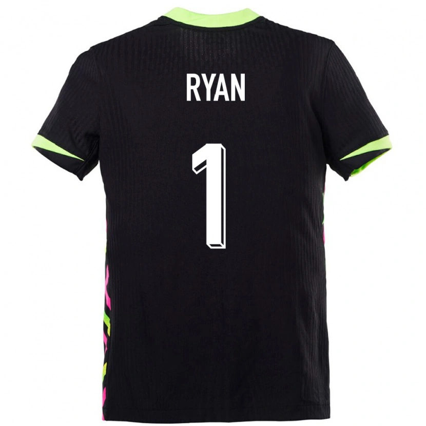 Danxen Børn Australien Mathew Ryan #1 Mørkeblå Udebane Spillertrøjer 24-26 Trøje T-Shirt