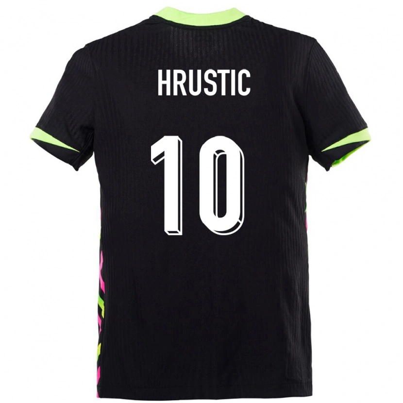 Danxen Børn Australien Ajdin Hrustić #10 Mørkeblå Udebane Spillertrøjer 24-26 Trøje T-Shirt