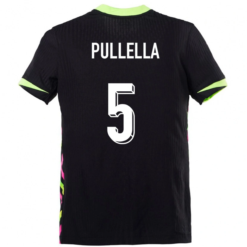 Danxen Børn Australien Christian Pullella #5 Mørkeblå Udebane Spillertrøjer 24-26 Trøje T-Shirt