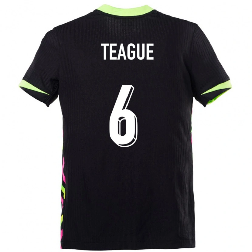 Danxen Børn Australien Ryan Teague #6 Mørkeblå Udebane Spillertrøjer 24-26 Trøje T-Shirt