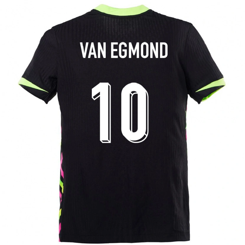 Danxen Børn Australien Emily Van Egmond #10 Mørkeblå Udebane Spillertrøjer 24-26 Trøje T-Shirt