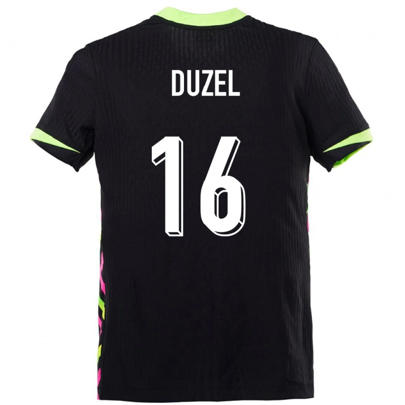 Danxen Børn Australien Luke Duzel #16 Mørkeblå Udebane Spillertrøjer 24-26 Trøje T-Shirt
