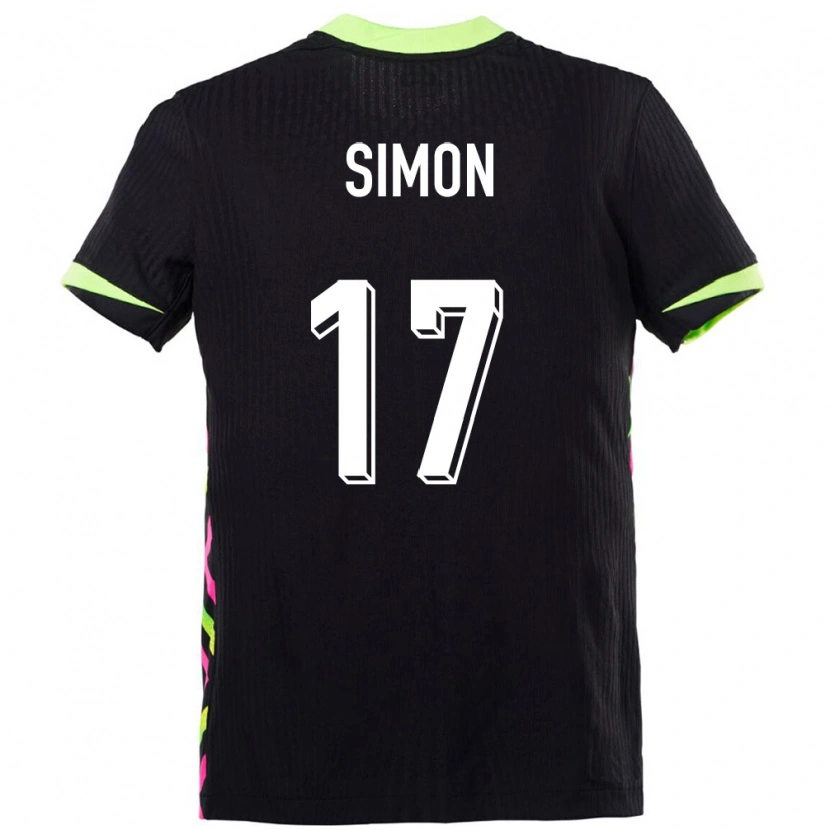 Danxen Børn Australien Kyah Simon #17 Mørkeblå Udebane Spillertrøjer 24-26 Trøje T-Shirt