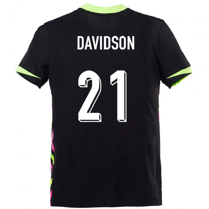 Danxen Børn Australien Jason Davidson #21 Mørkeblå Udebane Spillertrøjer 24-26 Trøje T-Shirt
