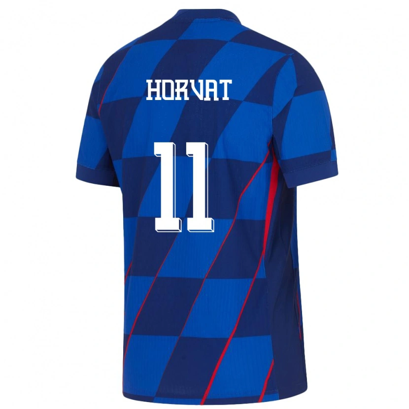 Danxen Børn Kroatien Patrik Horvat #11 Blå Udebane Spillertrøjer 24-26 Trøje T-Shirt