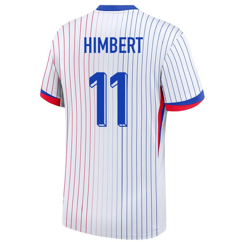 Danxen Børn Frankrig Rémi Himbert #11 Hvid Udebane Spillertrøjer 24-26 Trøje T-Shirt