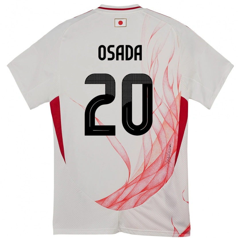 Danxen Børn Japan Towa Osada #20 Hvid Udebane Spillertrøjer 24-26 Trøje T-Shirt