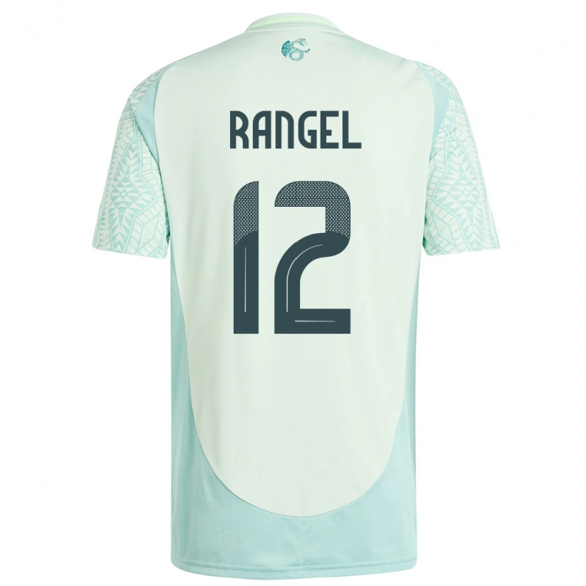 Danxen Børn Mexico Raúl Rangel #12 Linen Grøn Udebane Spillertrøjer 24-26 Trøje T-Shirt