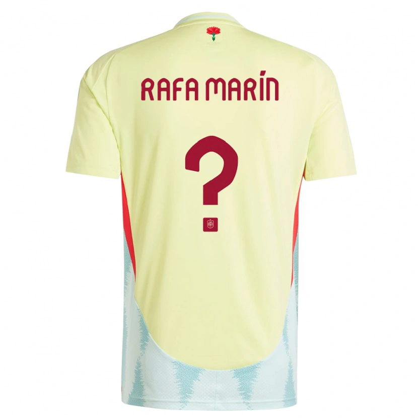 Danxen Børn Spanien Rafa Marín #0 Gul Udebane Spillertrøjer 24-26 Trøje T-Shirt
