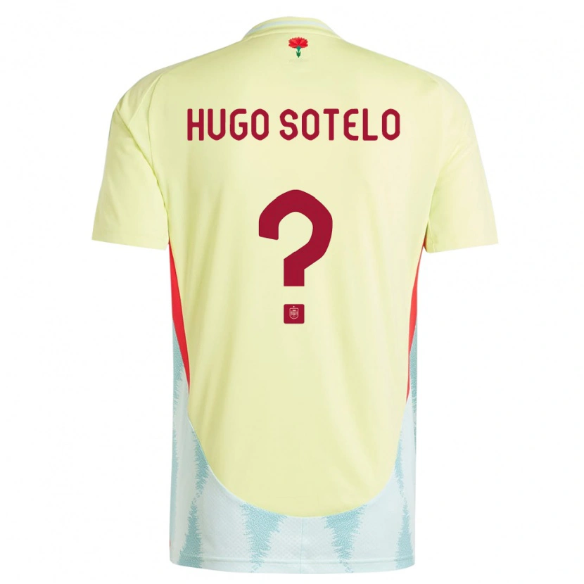 Danxen Børn Spanien Hugo Sotelo #0 Gul Udebane Spillertrøjer 24-26 Trøje T-Shirt